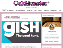 Tablet Screenshot of oakmonster.com